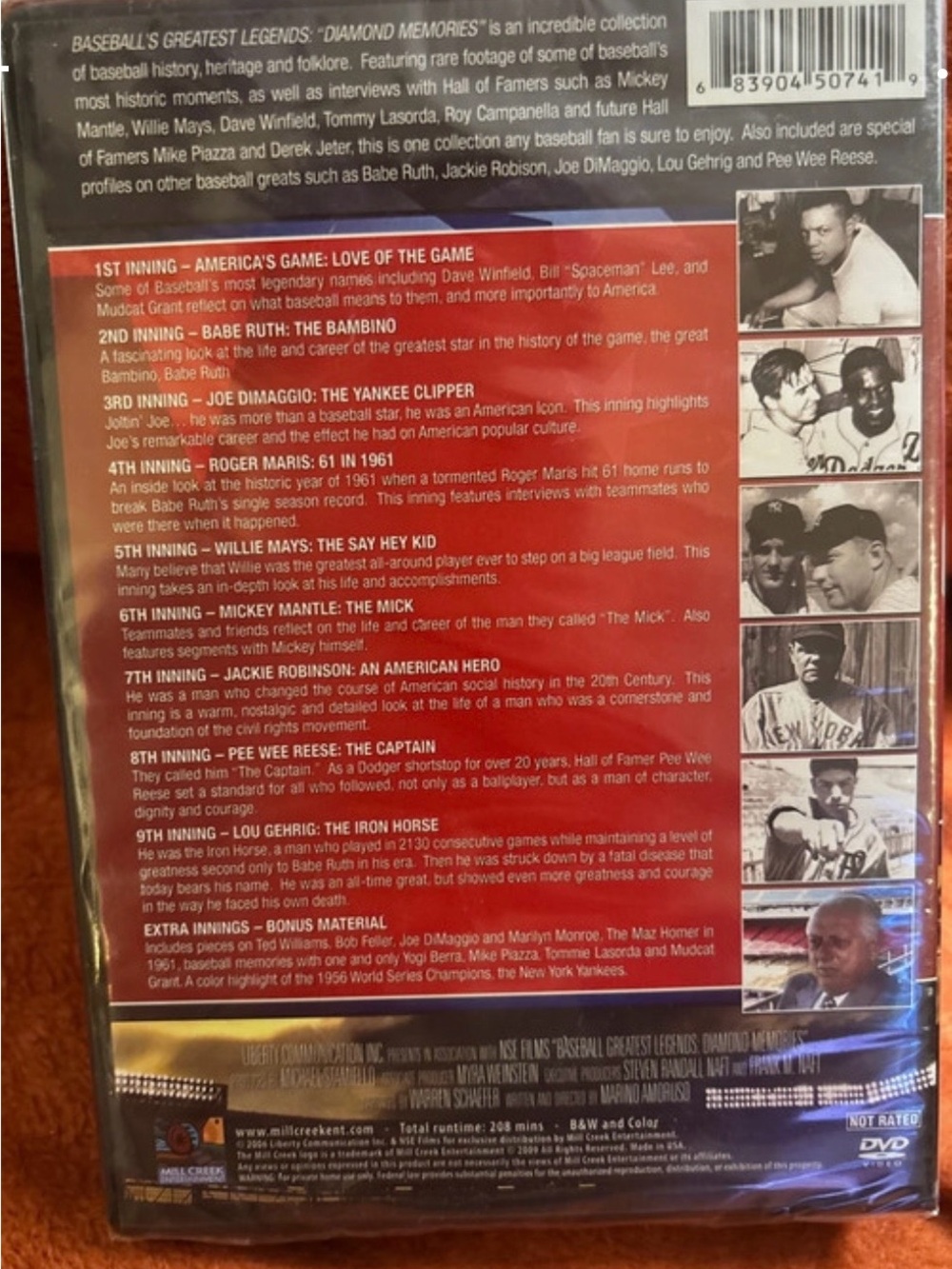 Baseball’s Greatest Legends DVD - Picture 3 of 4